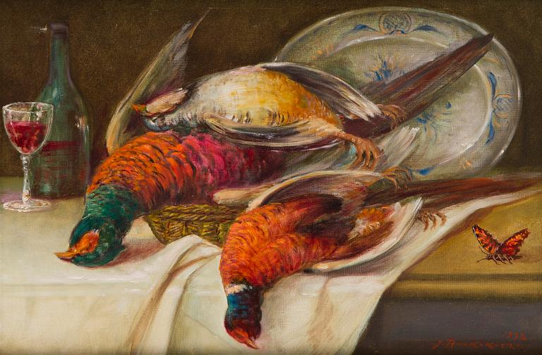 Jalmari Ruokokoski, Still Life with Pheasants.