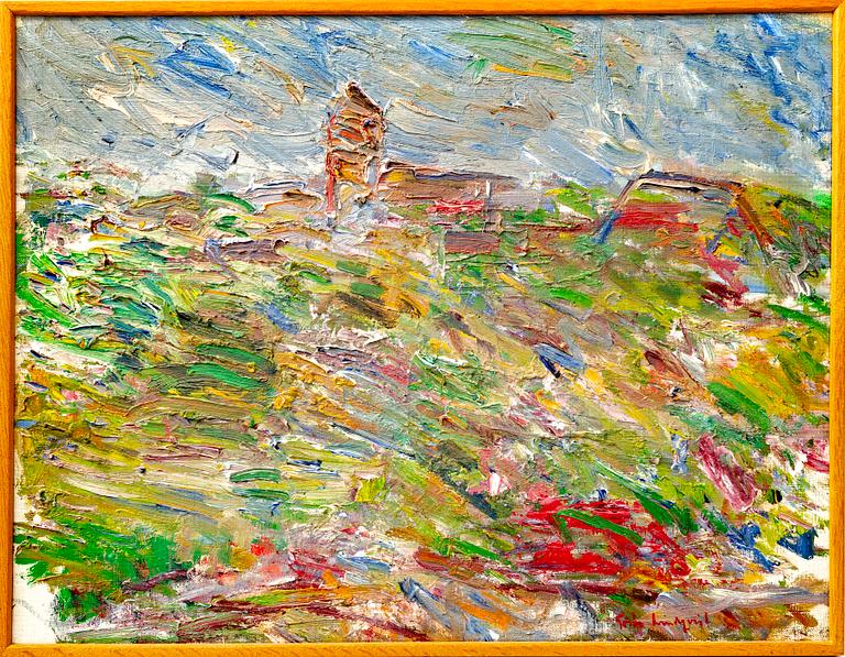 Gösta Lindqvist, oil on canvas signed.