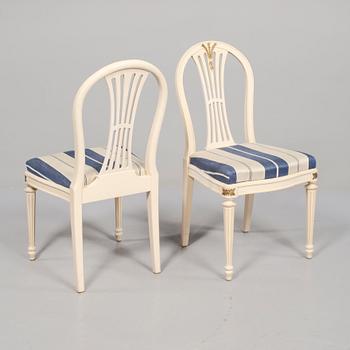 MATSALSGRUPP, 5 delar, gustaviansk stil, 1900-talets andra hälft.