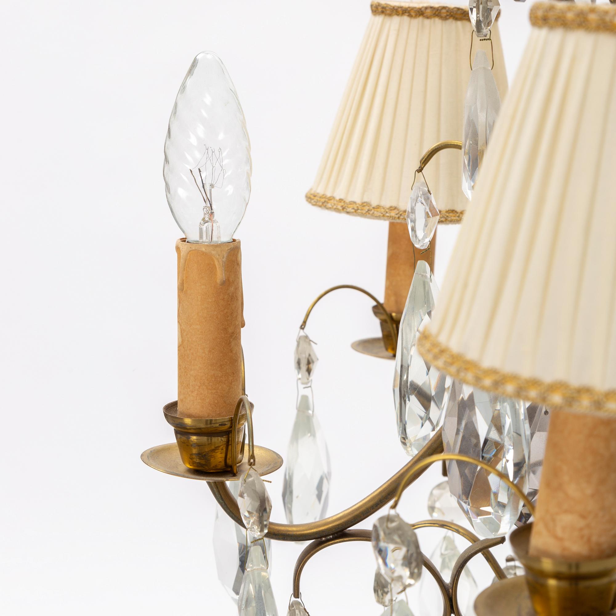 A Baroque style chandelier, mid 20th Century.