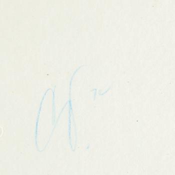 CLAES OLDENBURG, litografi, 1972, signerad med blåkrita och numrerad 15/50.