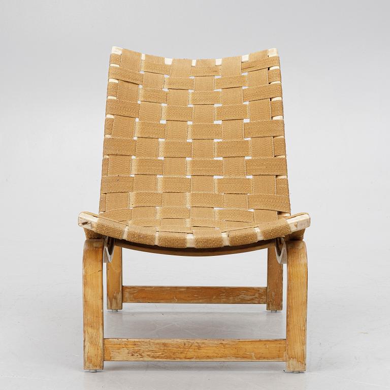 Bruno Mathsson, fåtölj, "Vilstol mod. 36", Firma Karl Mathsson, Värnamo, 1938.