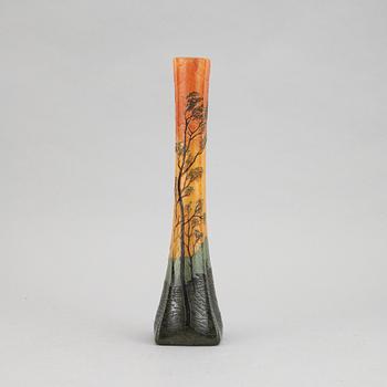 Legras & Cie, an Art Noveau glass vase, Saint-Denis, France.