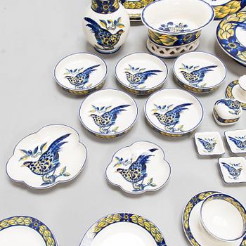 CHRISTIAN JOACHIM, A 92 parts set of  'Blue Pheasant' from Royal Copenhagen, late 20th century.