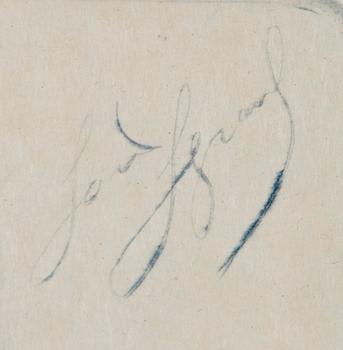LOUIS LEGRAND, färgetsning, signerad.