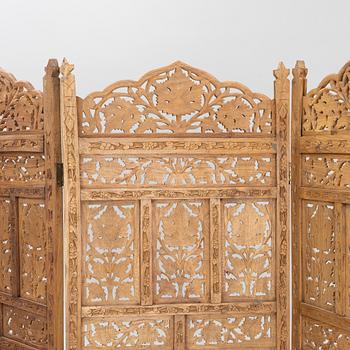 A folding screen, probably Indonesia, late 20th Century.