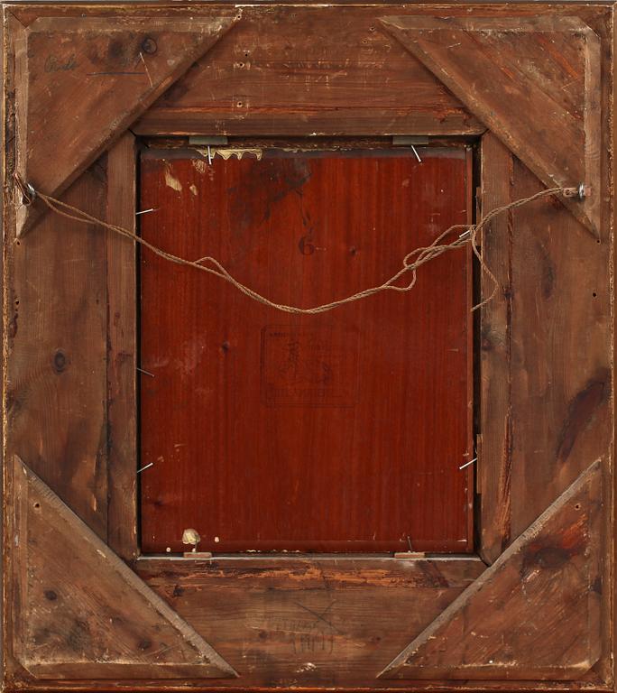 JULIUS KRONBERG, olja på pannå, sign o dat 1917.