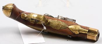 FLINTLÅSPISTOL, sent 1700-tal.