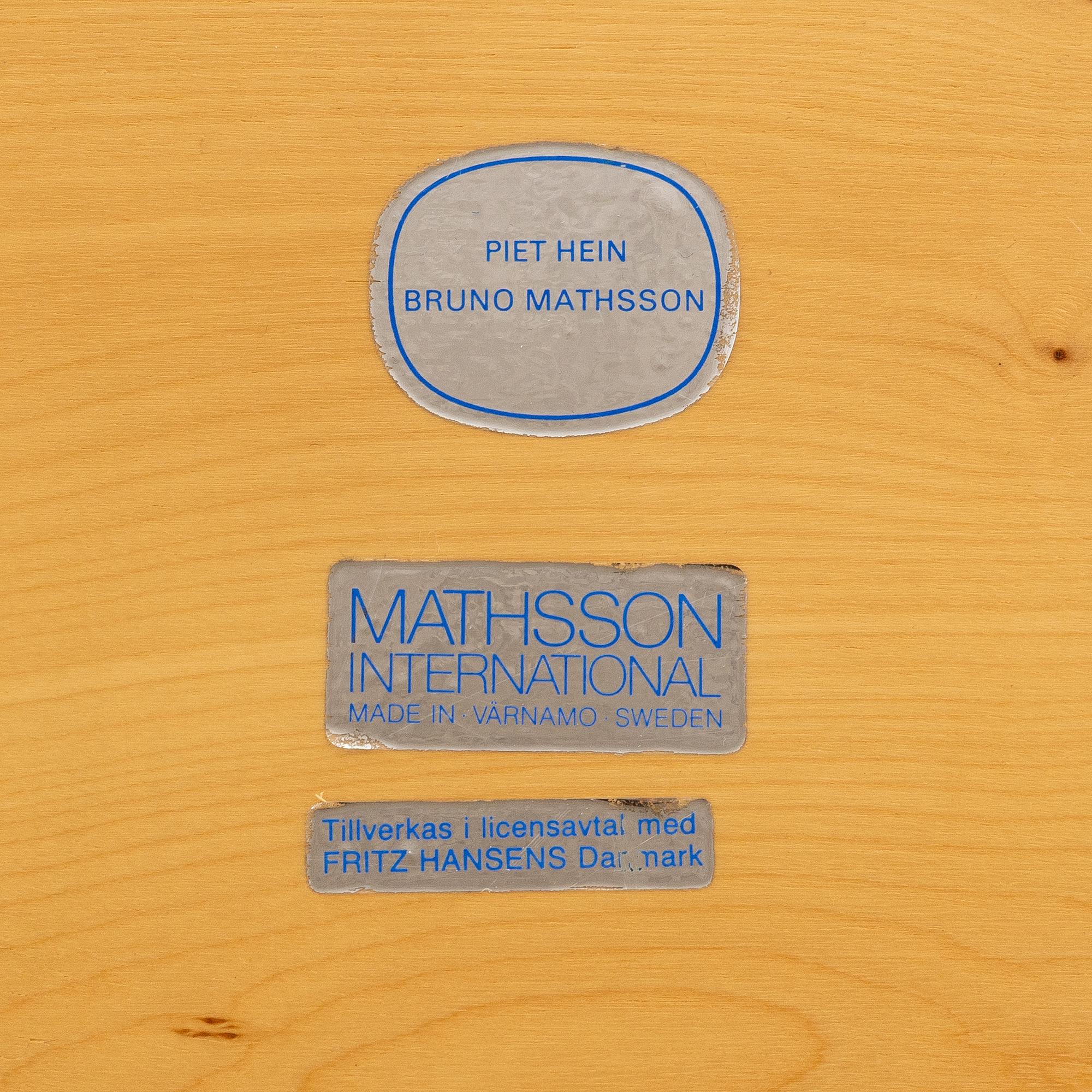 Bruno Mathsson, & Piet Hein, a 'Superellips'  dining table, Mathsson Internationl, Sweden,