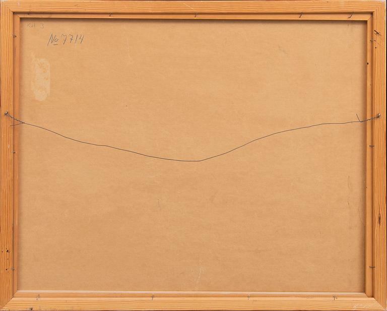 Olle Bonniér, oil on canvas laid on panel signed and dated 72.