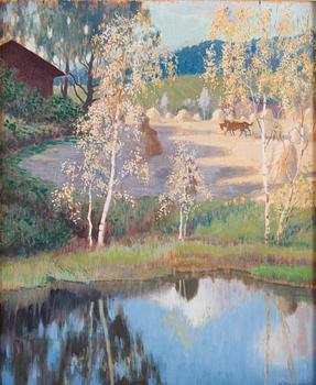 Väinö Blomstedt, Gård vid Vattendrag.