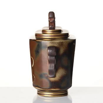 Gunnar Nylund, An urn, 'Flambé', ALP Lidköping mid-20th century.