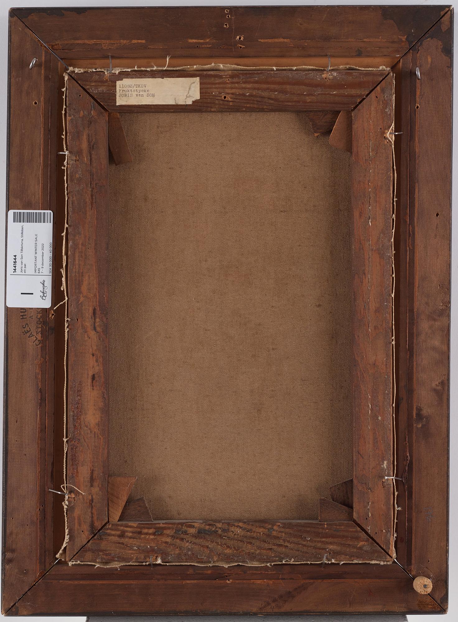 Joris van Son, attributed to, Still life with fruits, a pair.