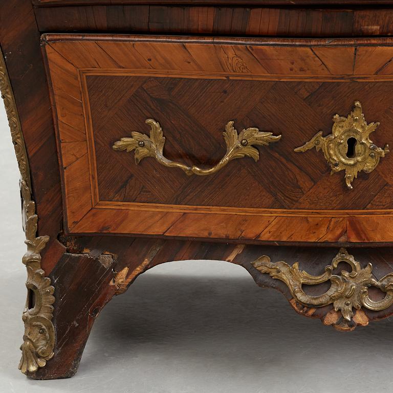 A Swedish Rococo commode by Christopher Tietze (master in Stockholm 1764-1791).