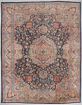 A KASHMAR RUG, 386 x 300 cm.