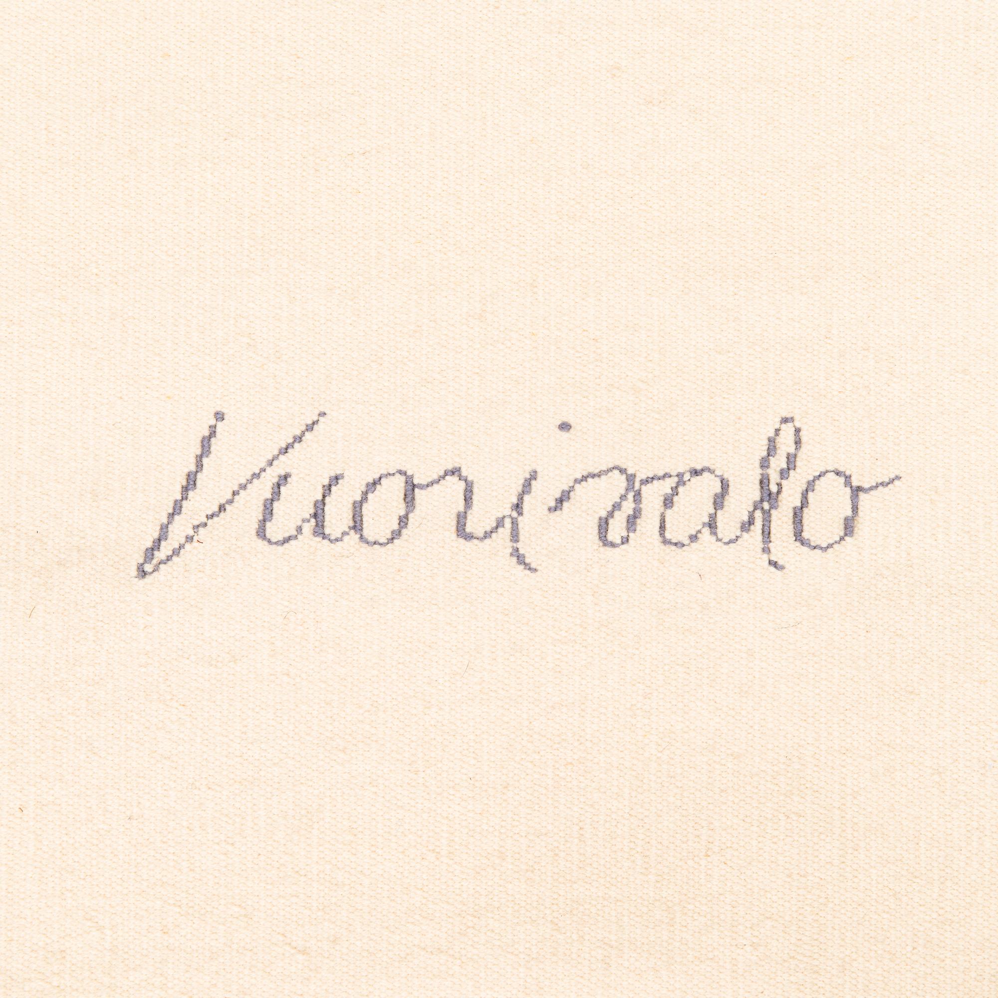 Pauli Vuorisalo, A signed wall textile 'Aurora' from late 20th century.