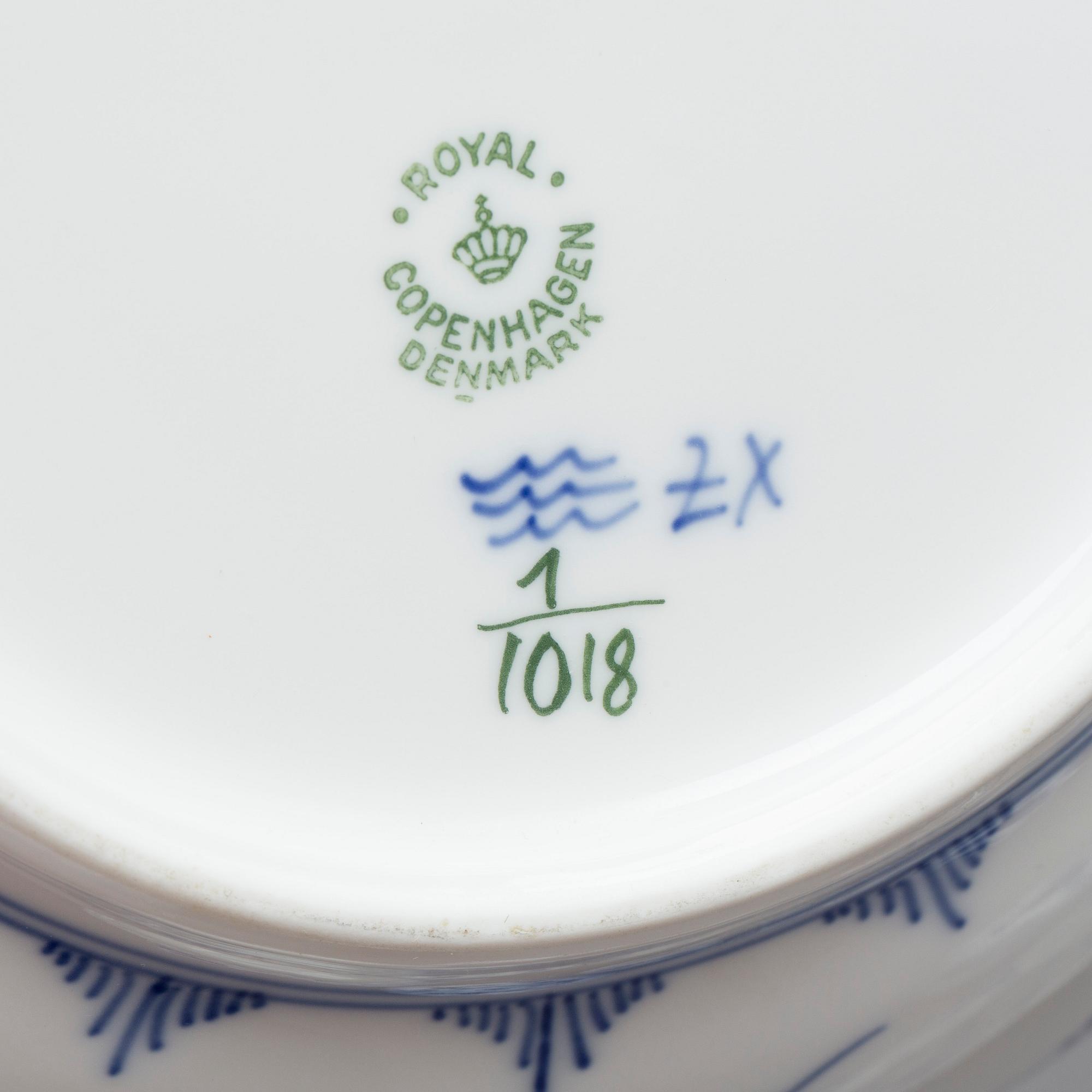 SERVISDELAR, 7 delar, Royal Copenhagen, Musselmalet.