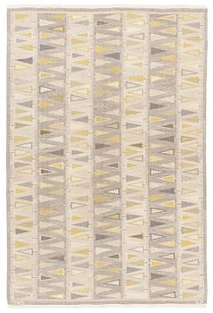 Ingrid Dessau, Carpet, 'Pilevall', flat weave and tapestry weave, c 258 x 173 cm, signed KLH ID.