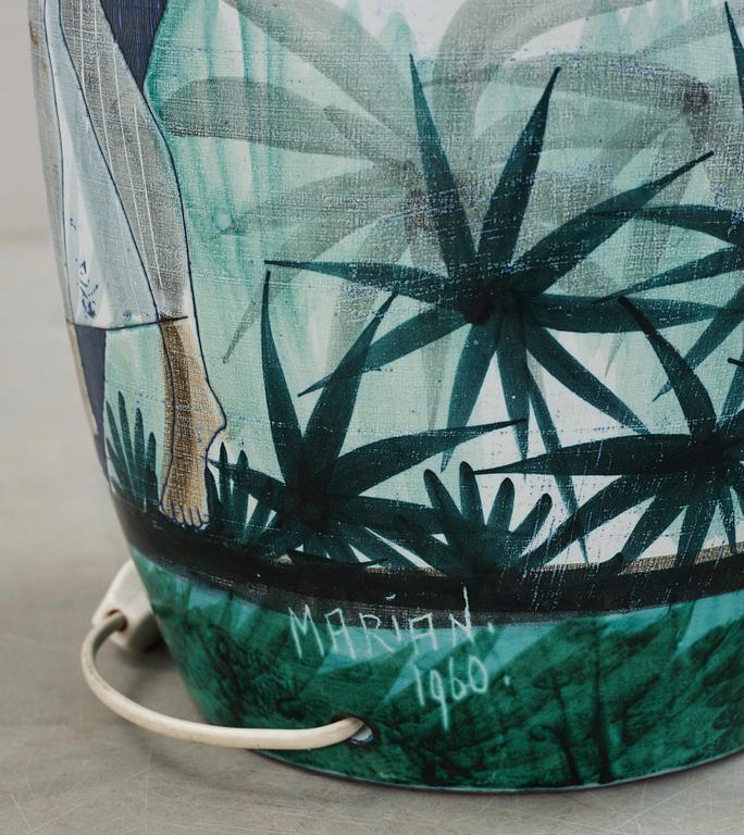 GOLVLAMPA, keramik, Marian Zawadzki, Tilgmans, signerad samt daterad 1960.