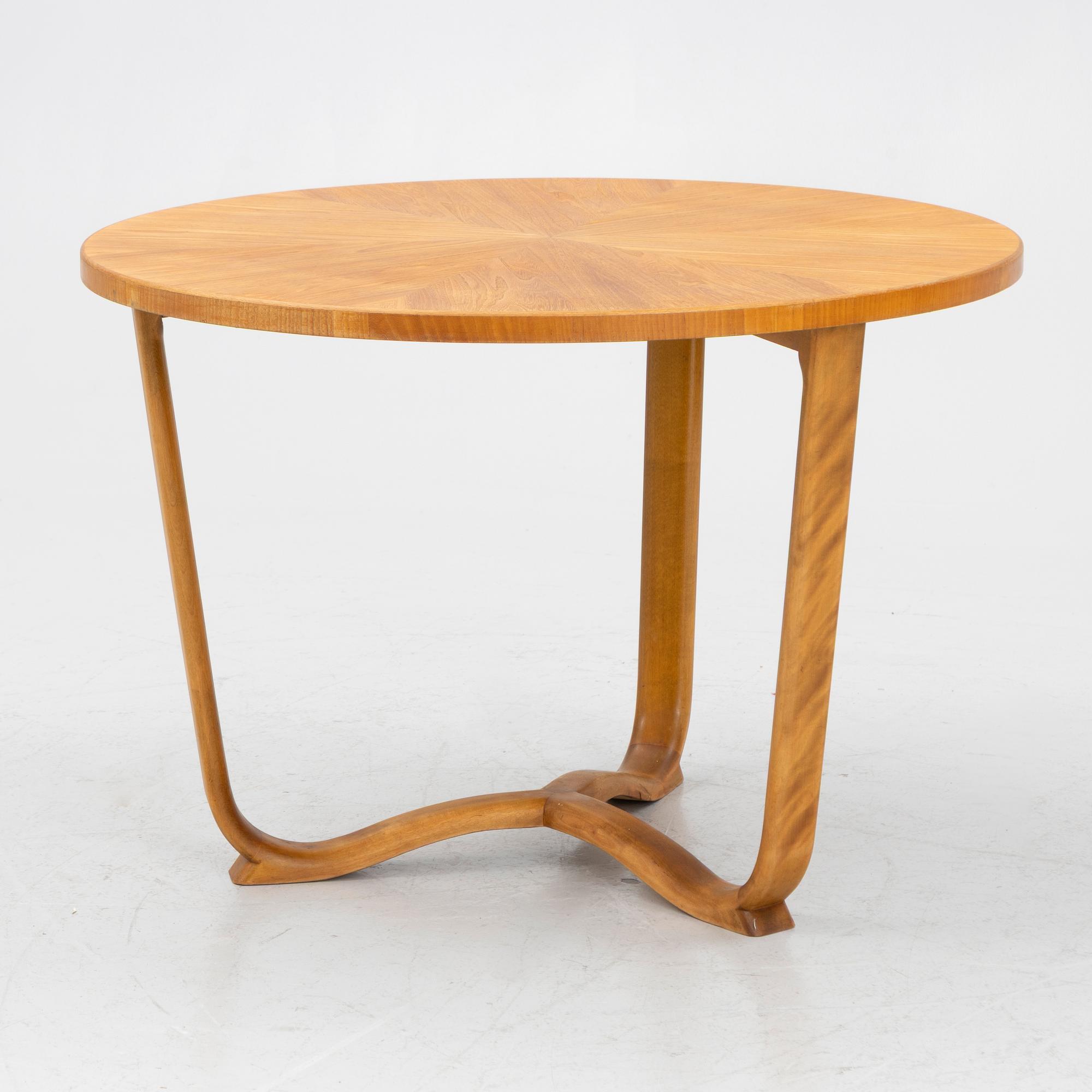 A Swedish Modern coffee table, 1940s.