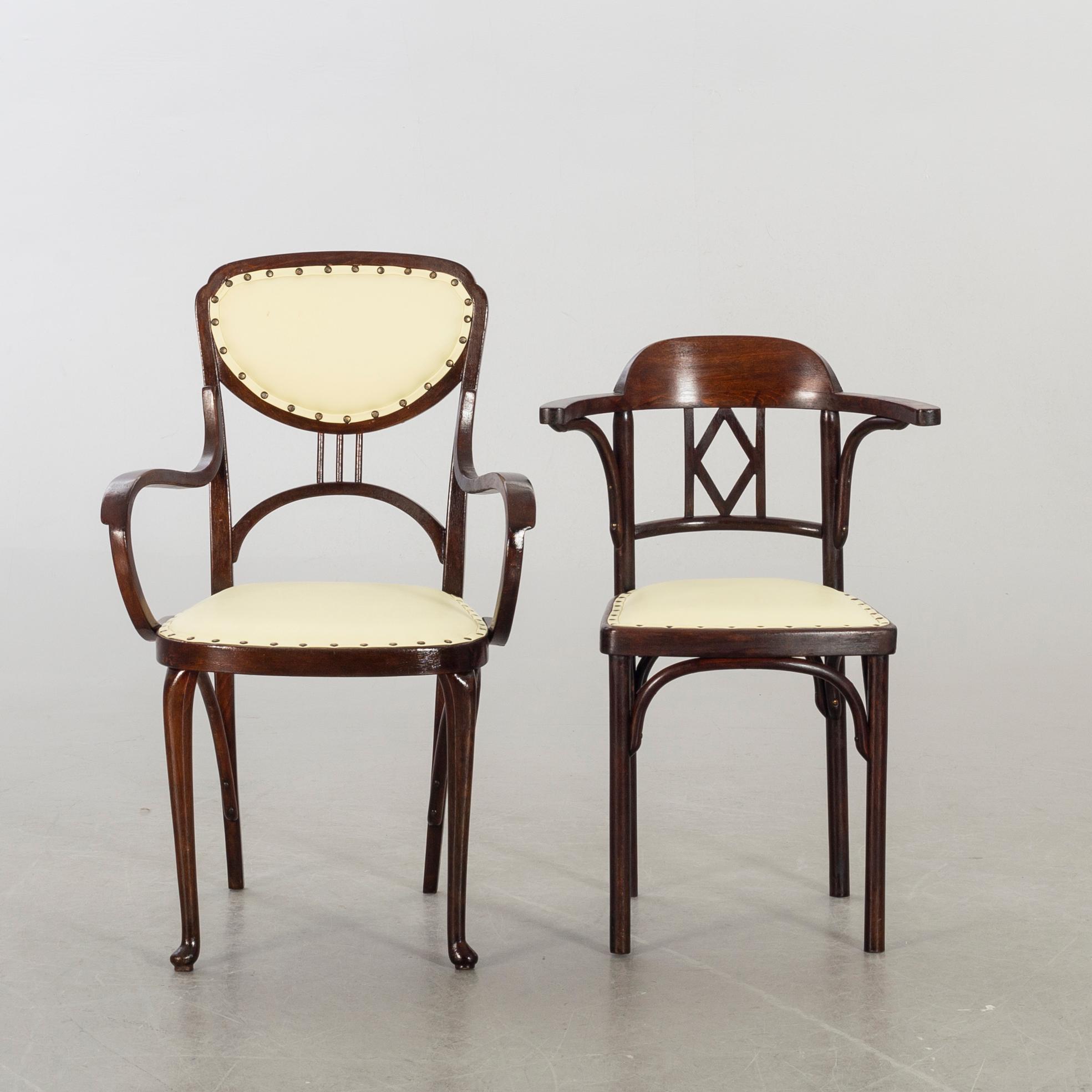 KARMSTOL samt STOL delvis Thonet, 1900-talets början.