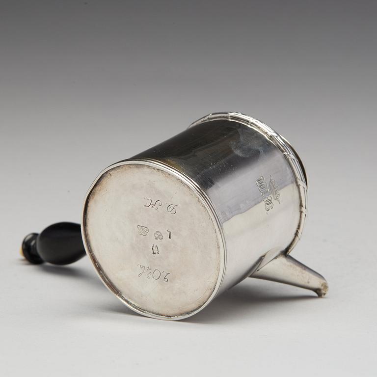 Jonas Thomasson Ronander, mjölkkanna, silver Stockholm 1769. Gustaviansk.