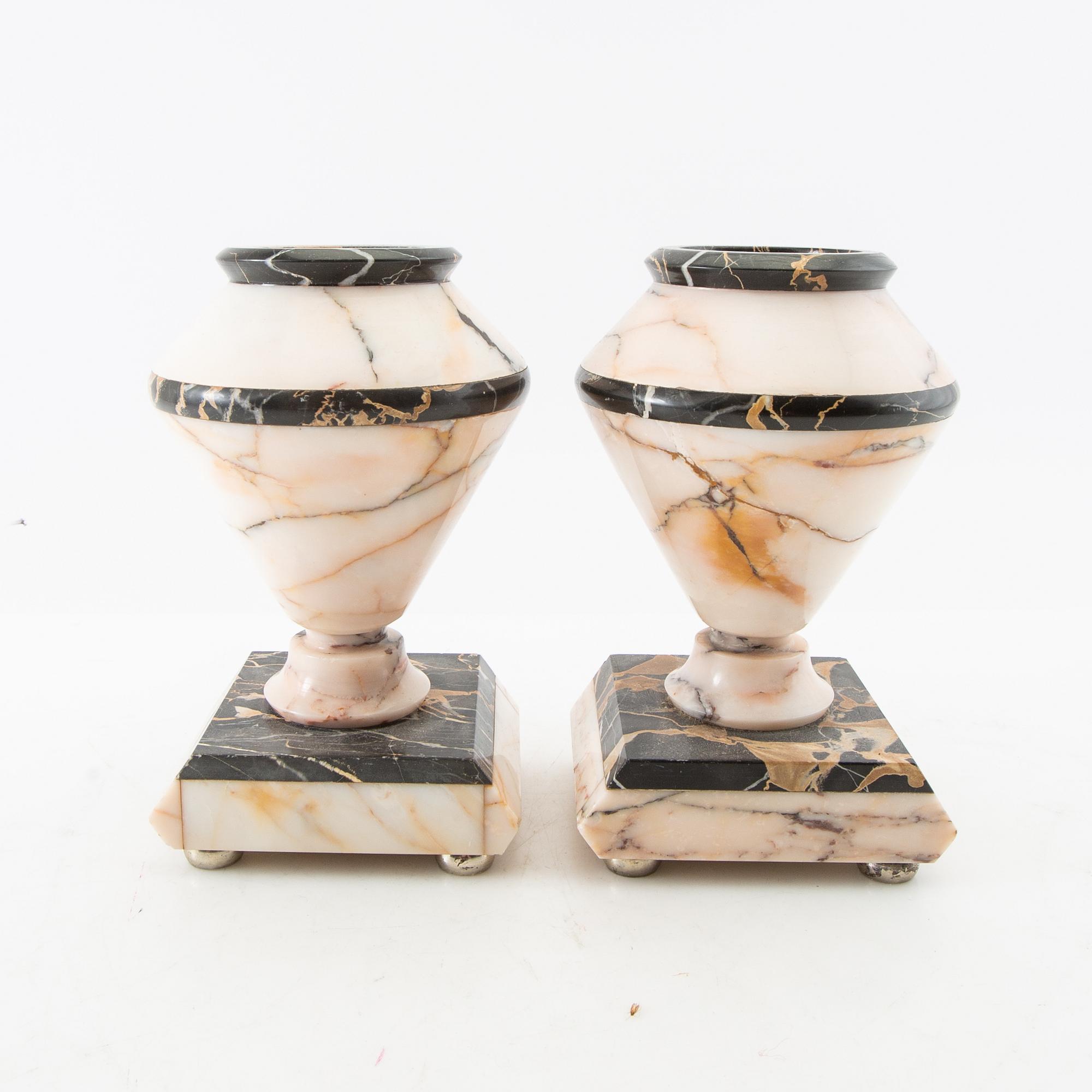 Table garniture 3 dlr Art Deco first half of the 20th century.