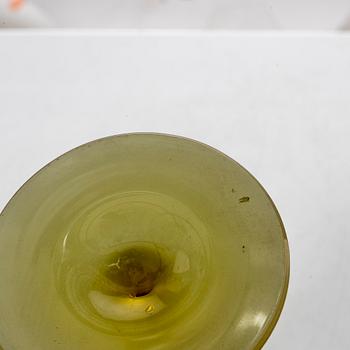 Oiva Toikka, pokaler, 3 st, glas, "Paletti", Nuutajärvi, Finland.