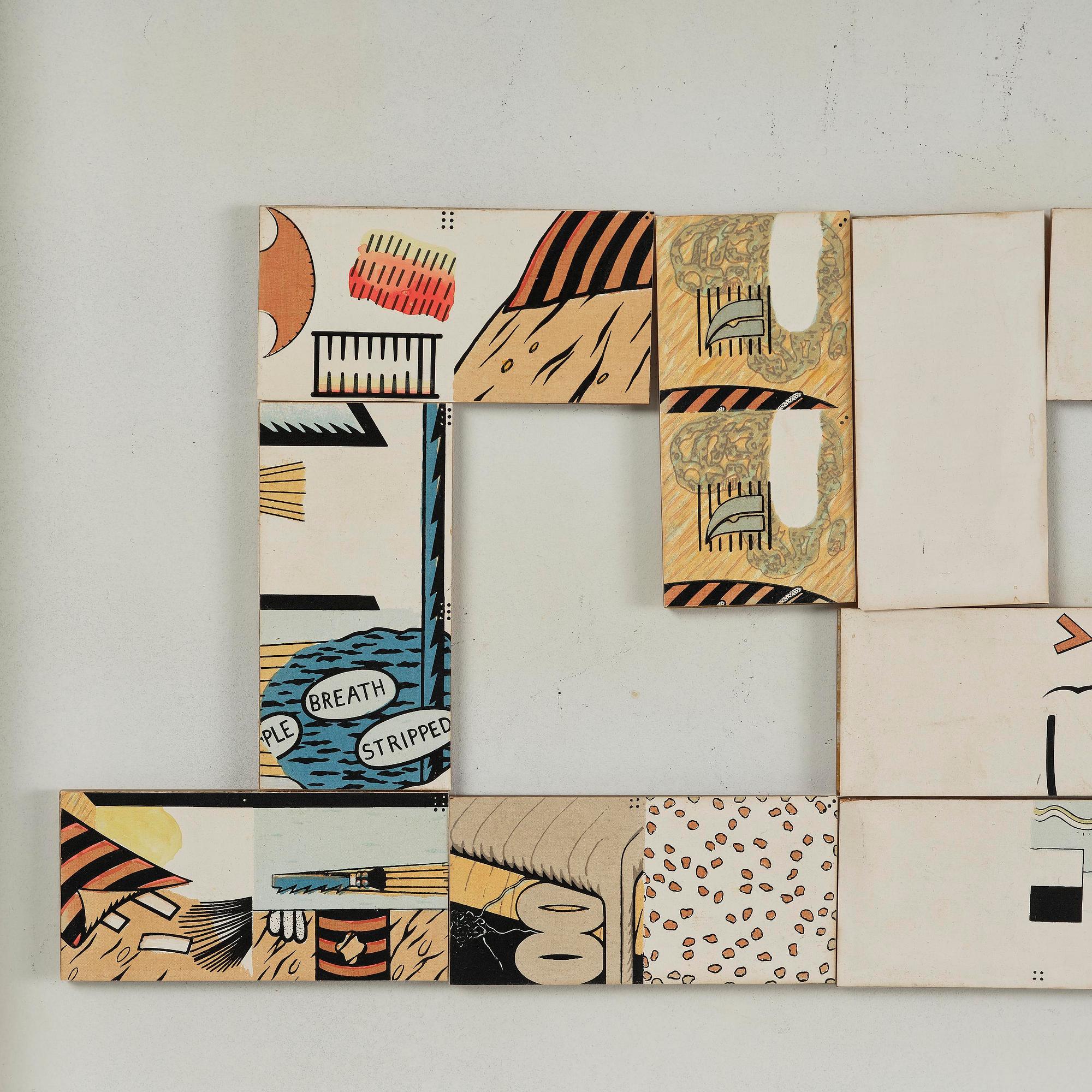 Öyvind Fahlström, "Sitting...Dominoes".