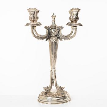 Candelabrum, silver, Empire style, 20th century.