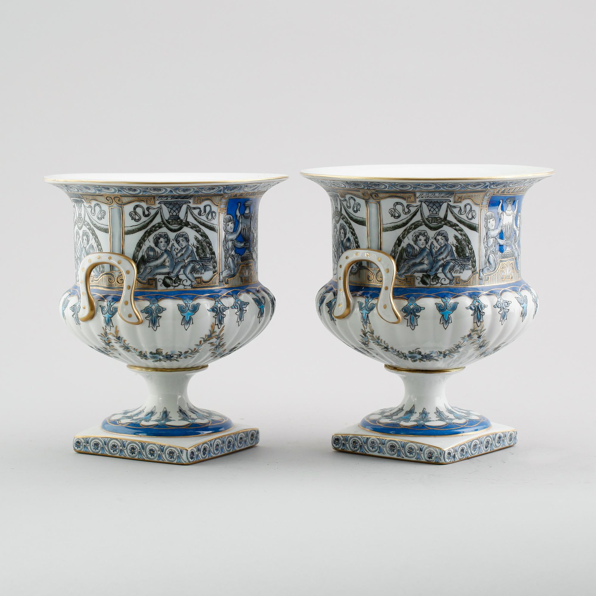 URNOR, 1 par, porslin, 1900-/2000-tal.