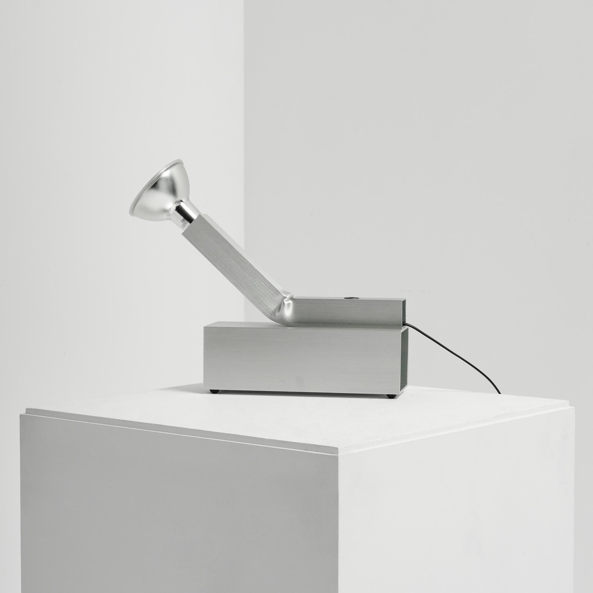 David Taylor, a unique table lamp, "Aluminium Table Lamp #3", Studio Mellösaverken, Sweden, 2025.