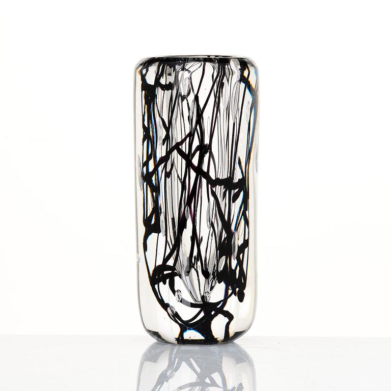 Vicke Lindstrand, a unique glass vase, Kosta, Sweden 1950-60s.