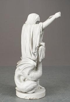 A late 18th century plaster sculpture/candelabra after the model by J. T. Sergel.