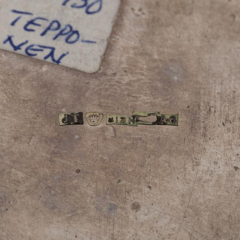 A three-piece silver coffee set in silver, Helsinki 1930 and 1938.