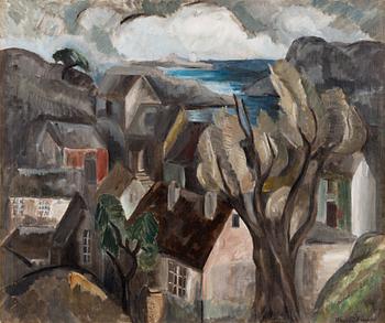 414. Ragnhild Keyser, Cubist landscape.