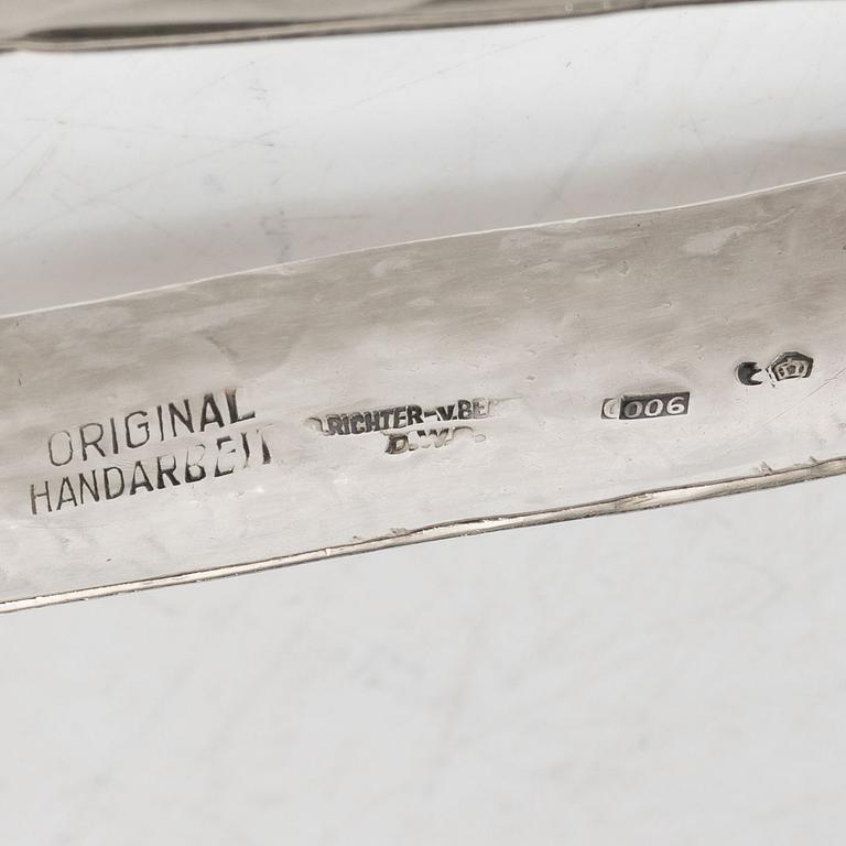 Bordstillbehör, 3 delar, silver, Richter von Berchem, Tyskland, 1920-tal.