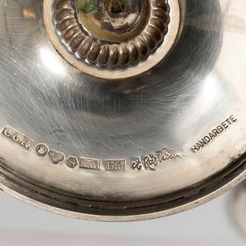 Eric Råström, a pair of silver candelsticks, CG Råström, Stockholm 1976.