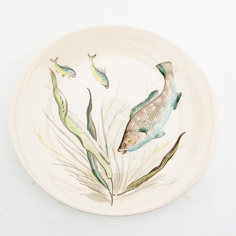 Fiskservis, 30 delar, flintgods, "Fish", Johnson Bros, England.
