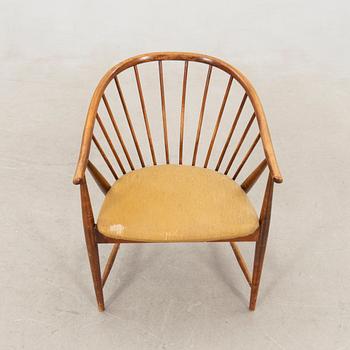 Sonna Rosén, armchair/"Solfjädern" 1950s/60s AB Nässjö Stolfabrik.