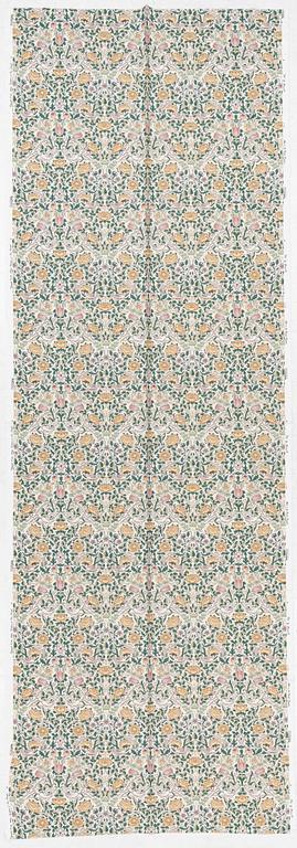 William Morris, four lengths of fabric, "Roses".