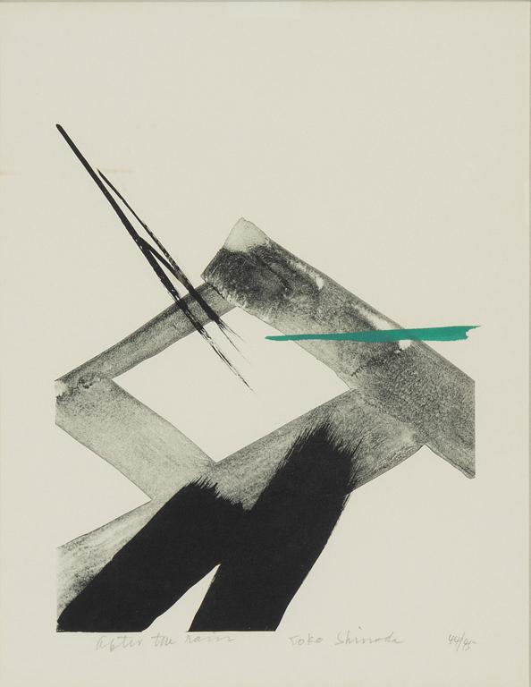 Toko Shinoda, lithograph in colours, signed 44/95.