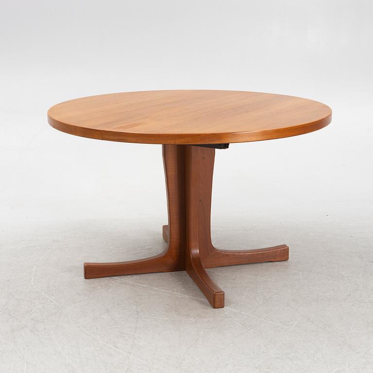 Matbord och stolar, 6 st, Uldum Møbelfabrik, Danmark, 1960-tal.