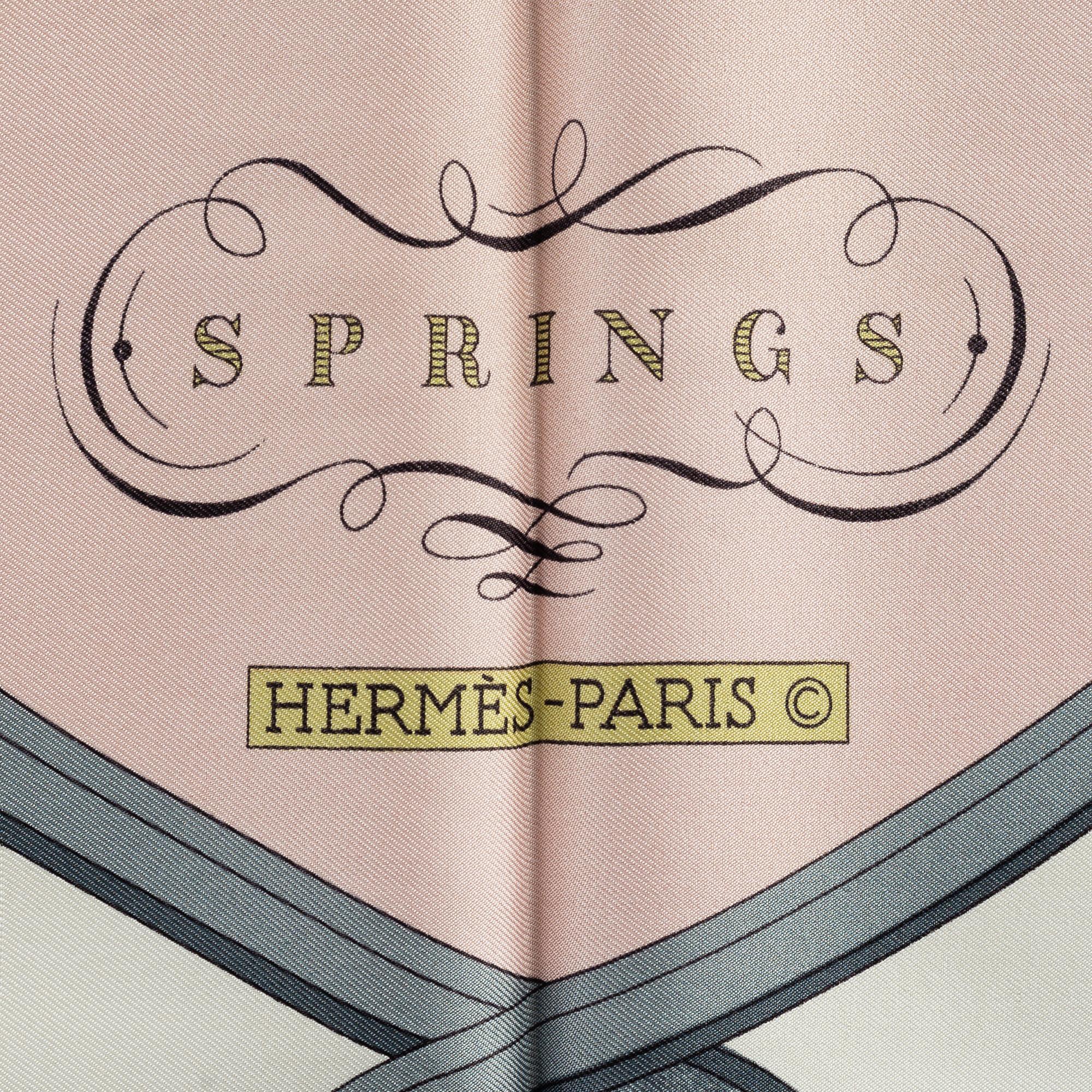HERMÈS, "Springs", Scarf.