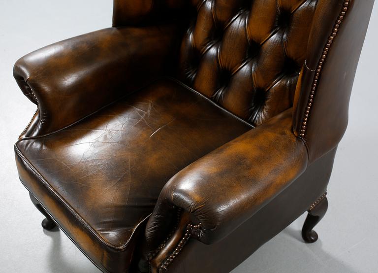 FÅTÖLJ, Chesterfieldmodell, Winchester Furniture, England, 1900-talets andra hälft.