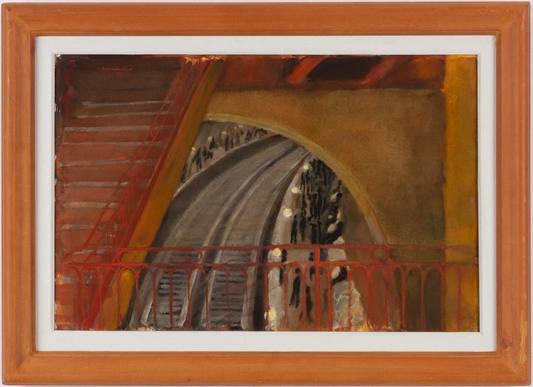 Bertram Schmiterlöw, Tågstationen.