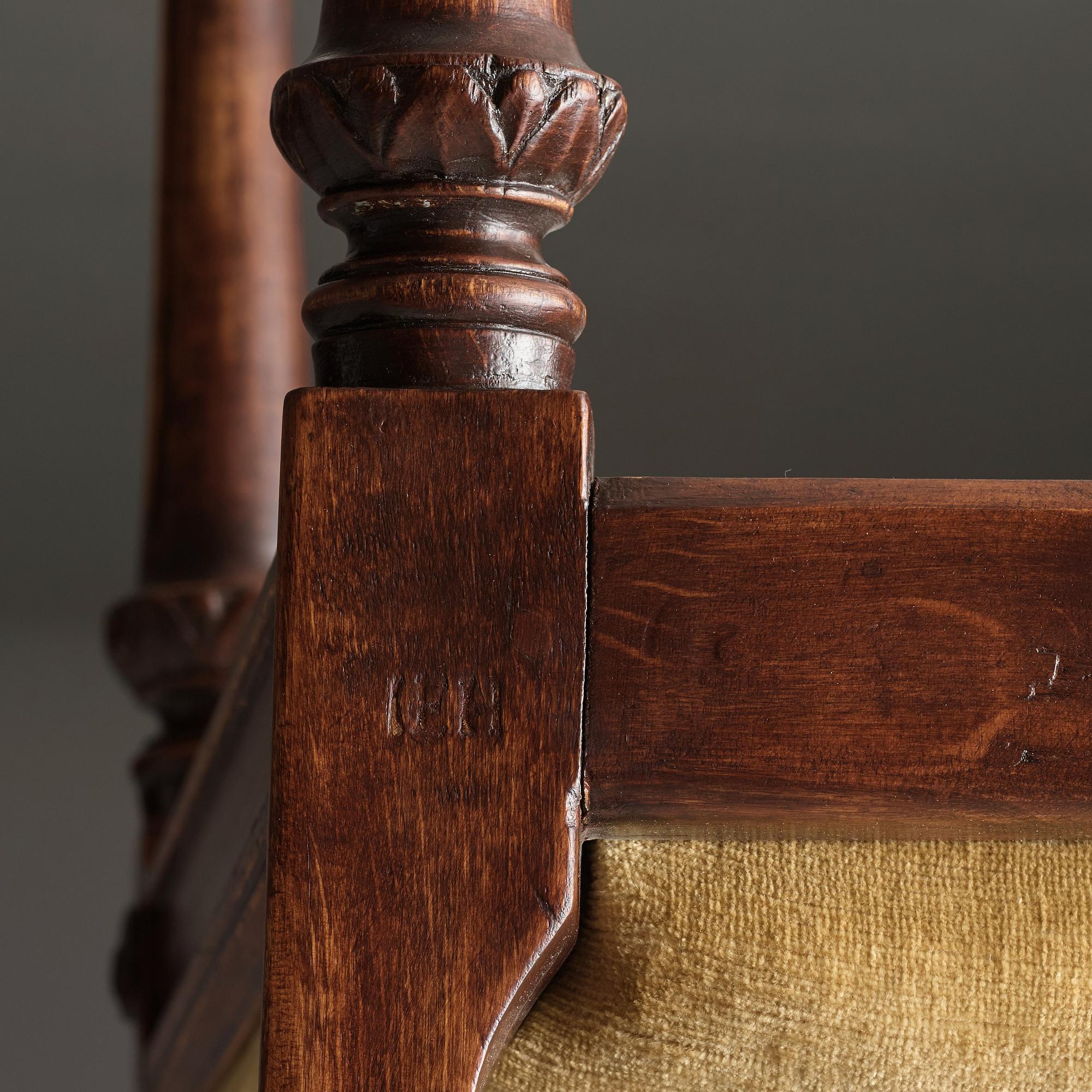 Six Gustavian chairs by Johan Erik Höglander (master in Stockholm 1777).