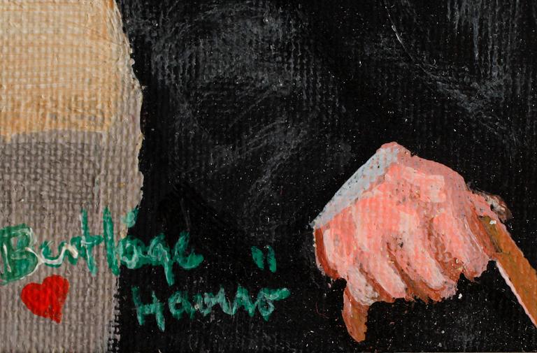 BERT  HÅGE HÄVERÖ, olja på duk. Sign och dat 1971.