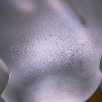 Johannes Rantasalo, glasskulptur "Venus I", signerad 2012. Unik.