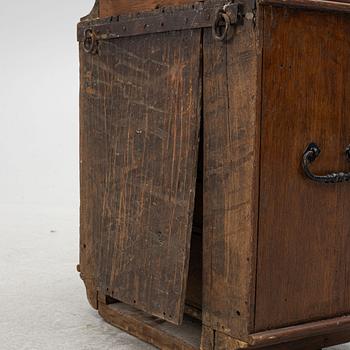 A South German or Tiroler Baroque marquetry curio cabinet, circa 1700.